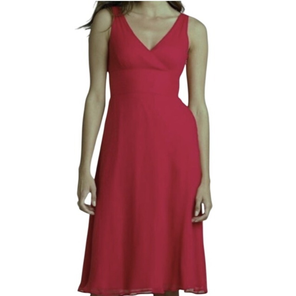 J.Crew‎ Sophia Silk Dress Red Coral 4 | Holiday Party Wedding Guest Cocktail
